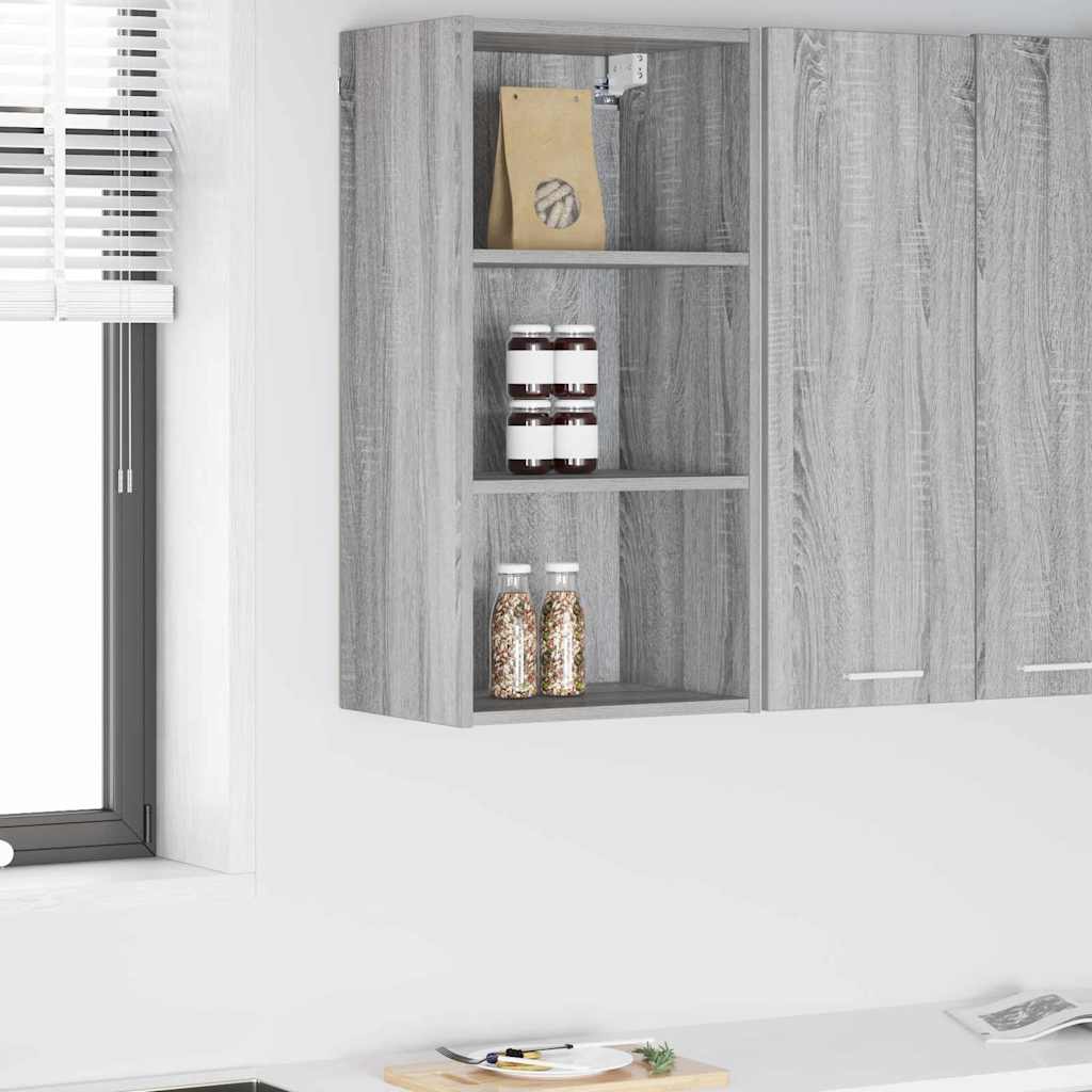 Hängeschrank Sonoma-Grau 40 x 29,5 x 80 cm Holzwerkstoff