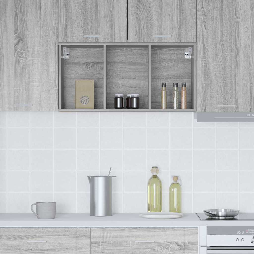 Hängeschrank Sonoma-Grau 40 x 29,5 x 80 cm Holzwerkstoff