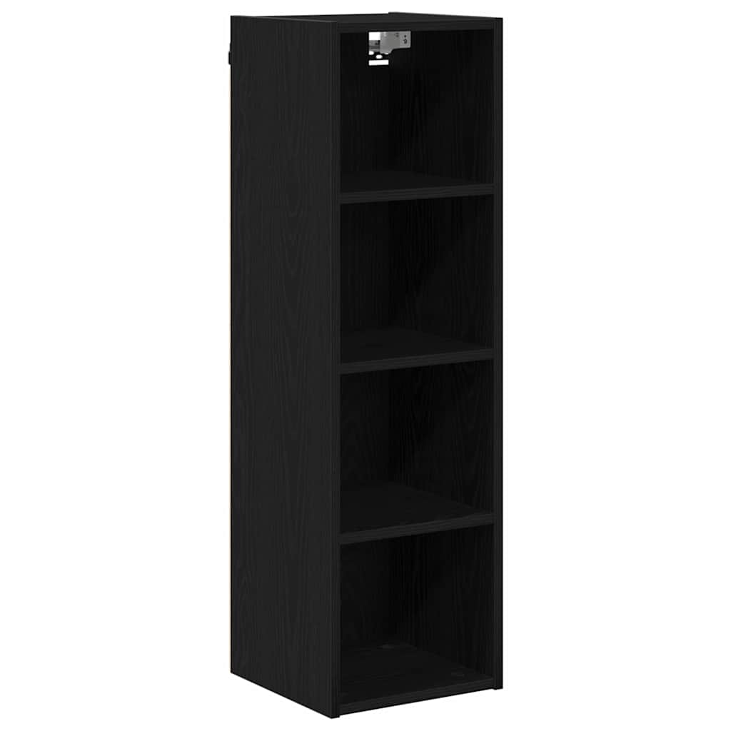 Hängeschrank Schwarz Eichen-Optik 30 x 29,5 x 100 cm