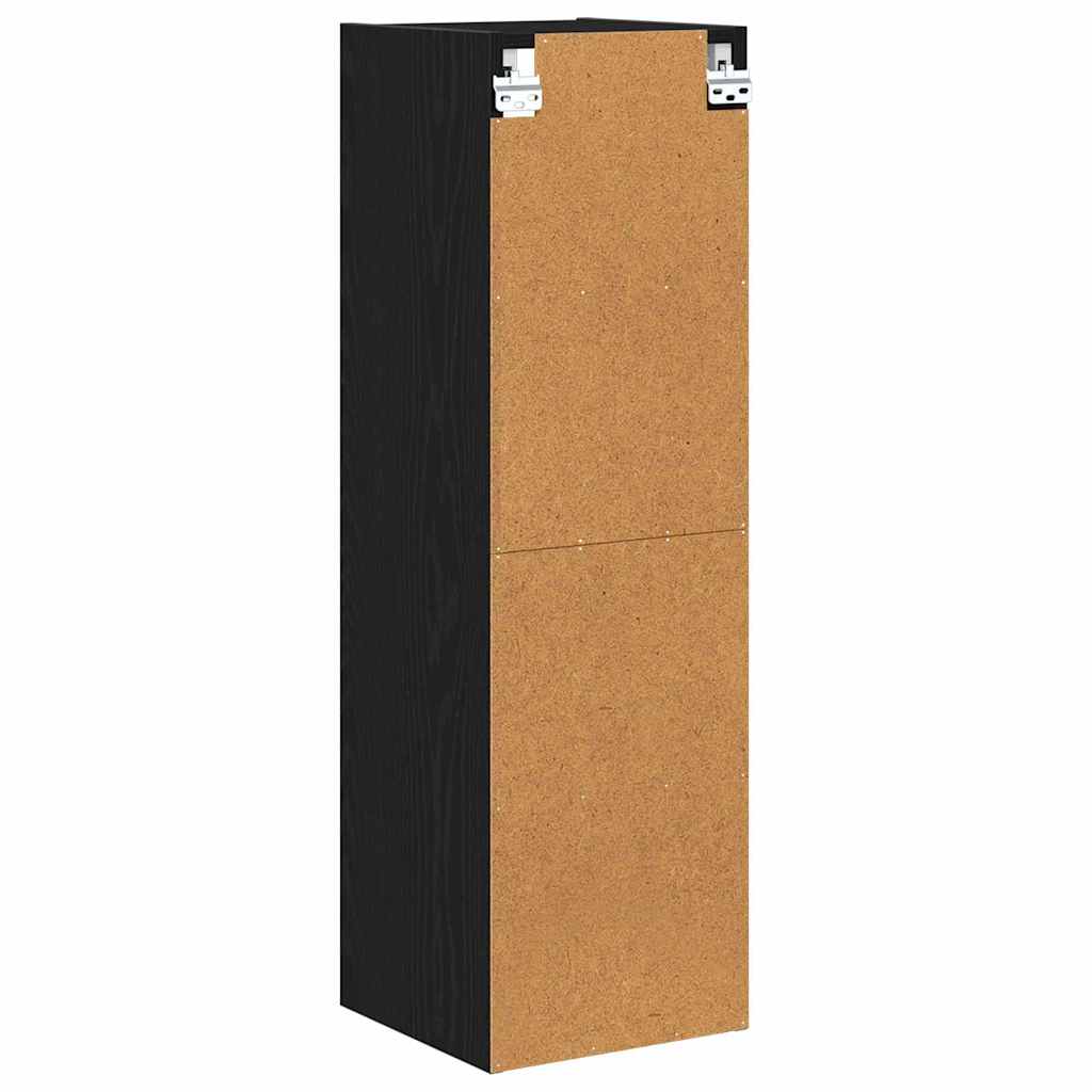 Hängeschrank Schwarz Eichen-Optik 30 x 29,5 x 100 cm