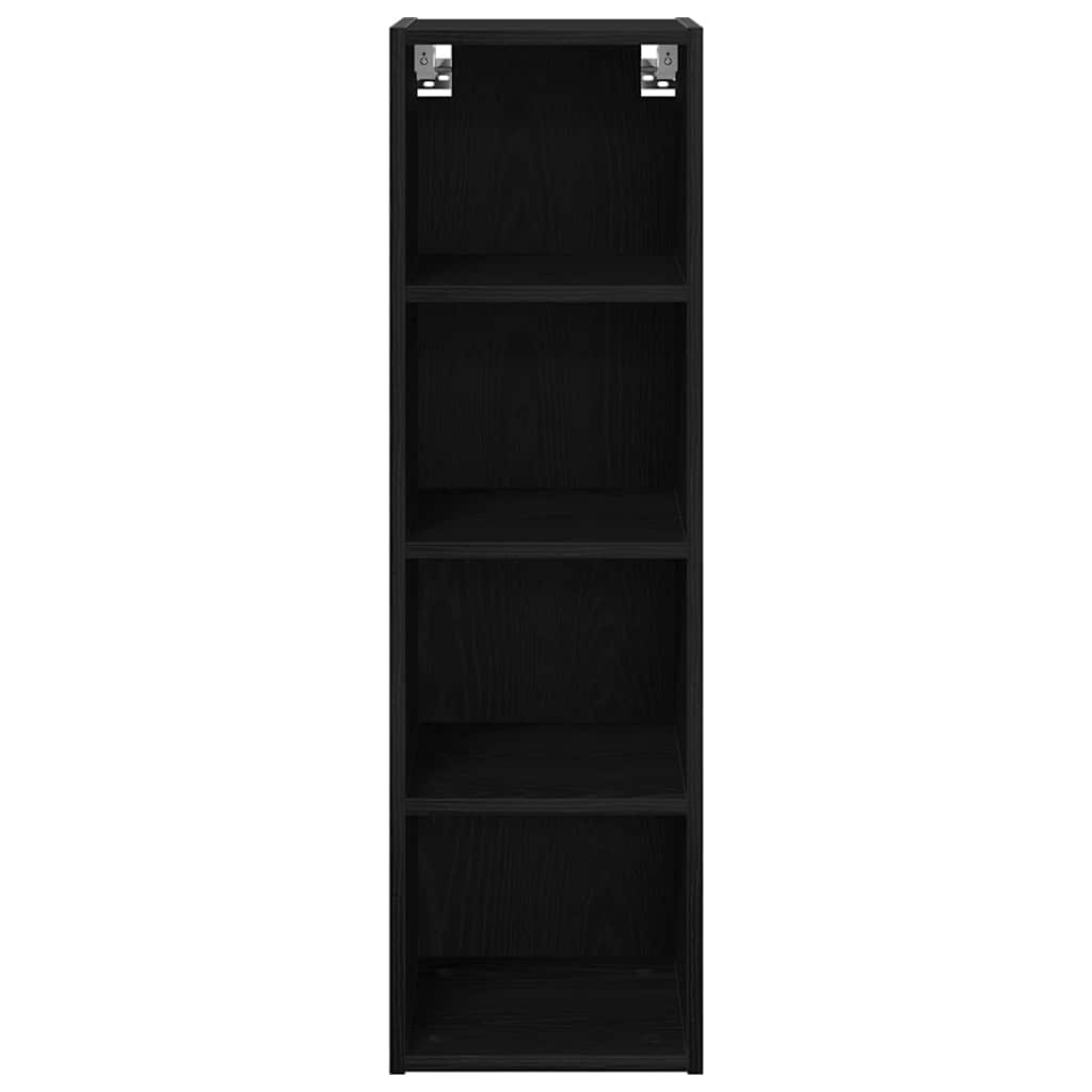 Hängeschrank Schwarz Eichen-Optik 30 x 29,5 x 100 cm