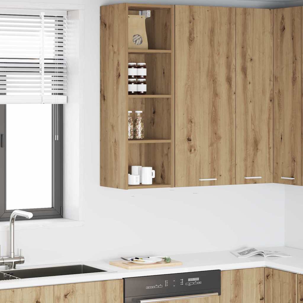 Hängeschrank mit Regal Riga Artisan-Eiche 30 x 29,5 x 100 cm