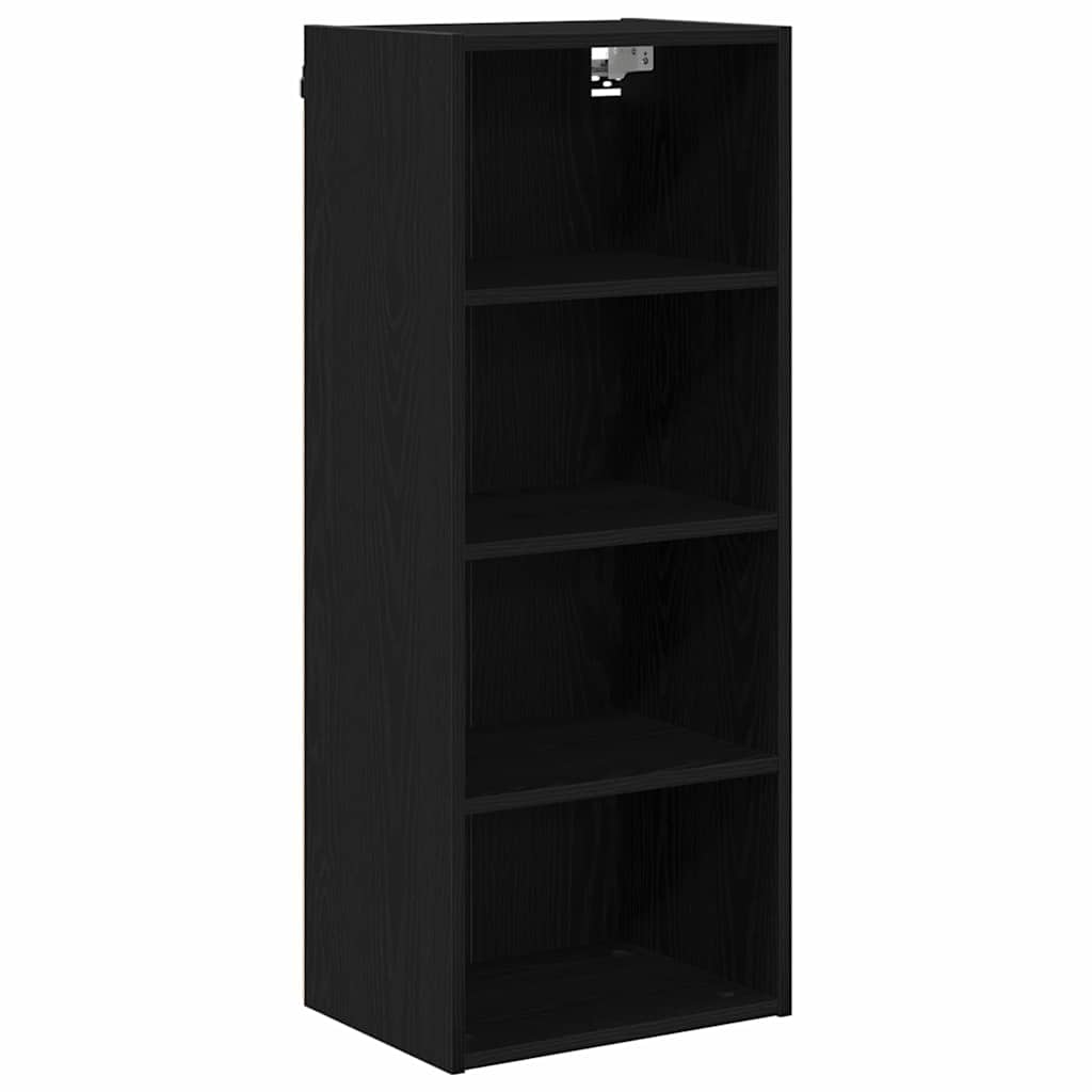 Hängeschrank Schwarz Eichen-Optik 40 x 29,5 x 100 cm