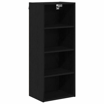 Hängeschrank Schwarz Eichen-Optik 40 x 29,5 x 100 cm