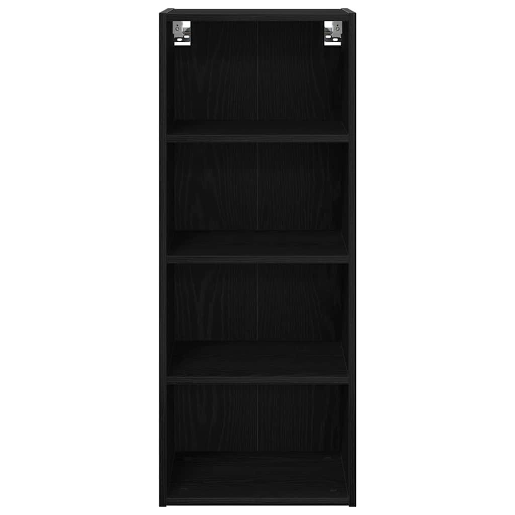 Hängeschrank Schwarz Eichen-Optik 40 x 29,5 x 100 cm