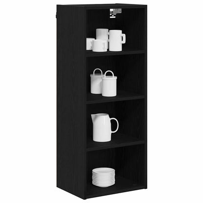 Hängeschrank Schwarz Eichen-Optik 40 x 29,5 x 100 cm