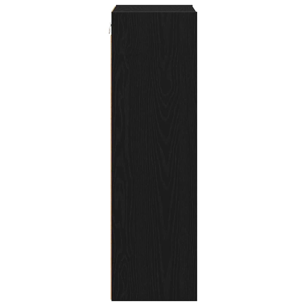 Hängeschrank Schwarz Eichen-Optik 40 x 29,5 x 100 cm