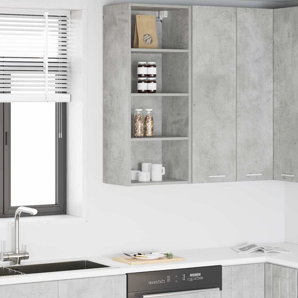 Hängeschrank Betongrau 40 x 29,5 x 100 cm Holzwerkstoff