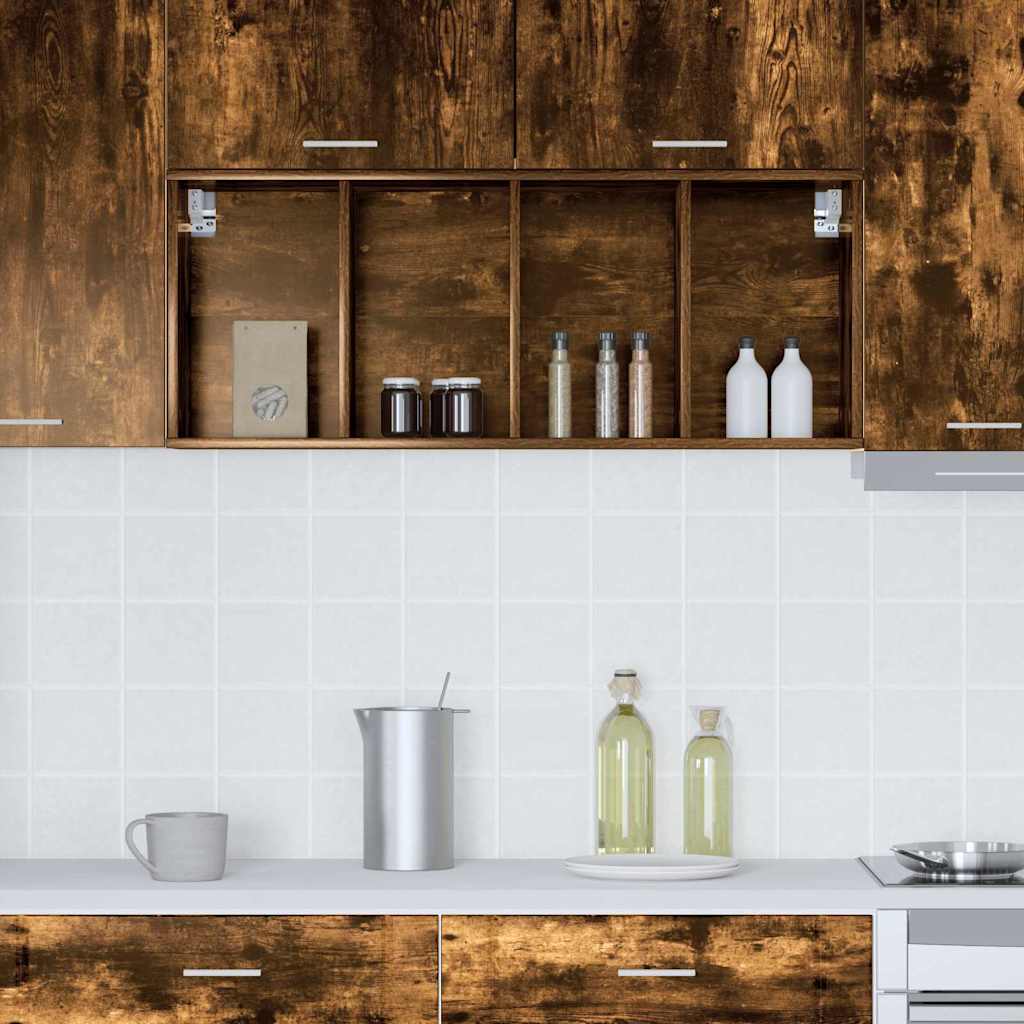 Hängeschrank Räuchereiche 40 x 29,5 x 100 cm Holzwerkstoff