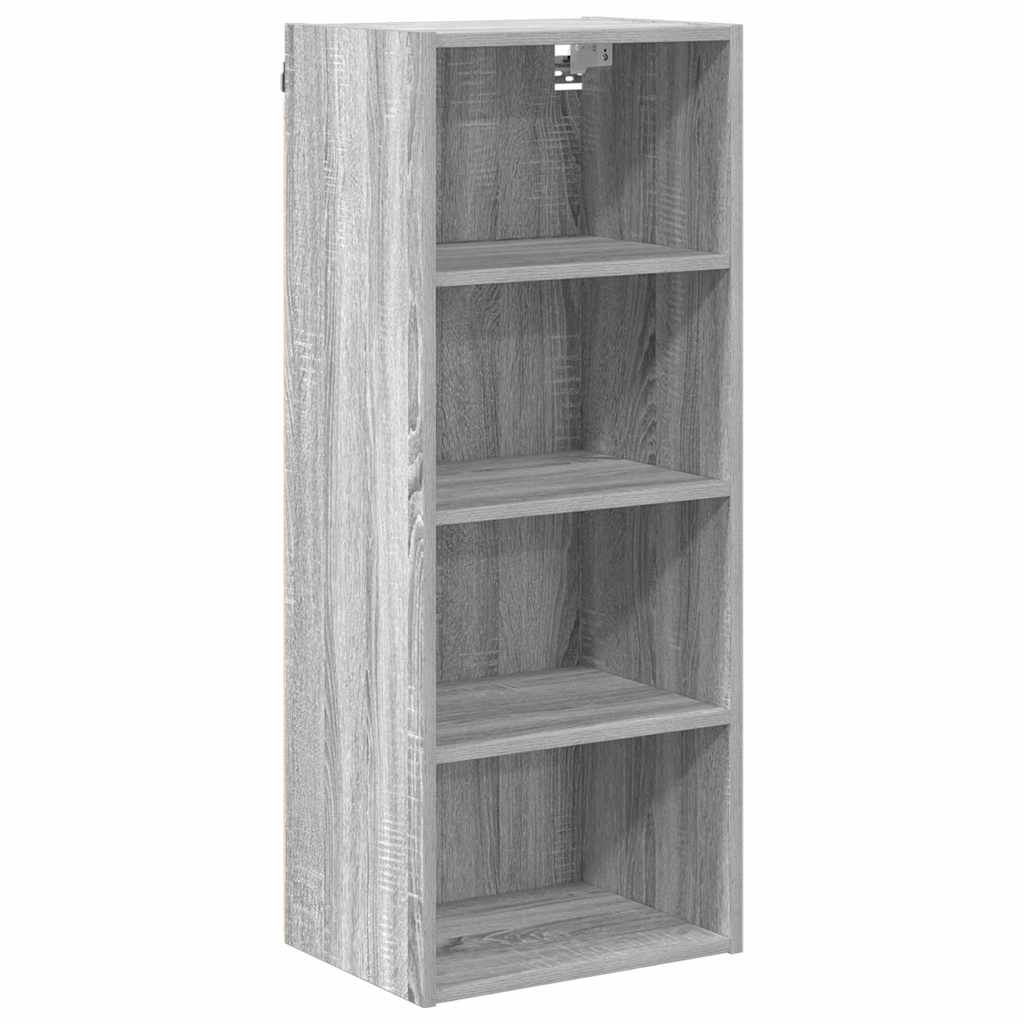 Hängeschrank mit Regal Riga Graues Sonoma 40 x 29,5 x 100 cm