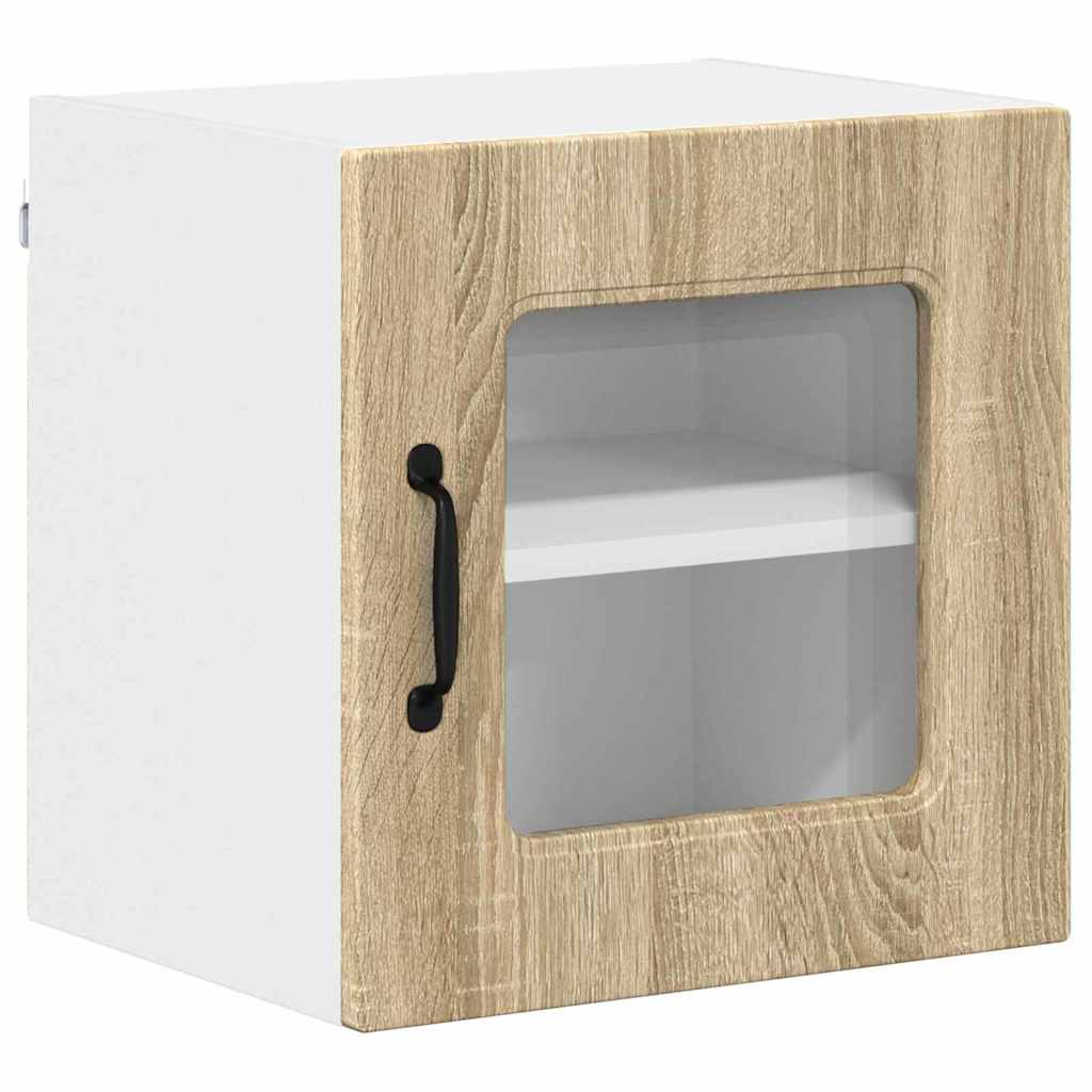 Küchenhängeschrank mit Regal 2 pcs Sonoma-Eiche 40 x 31 x 40 cm