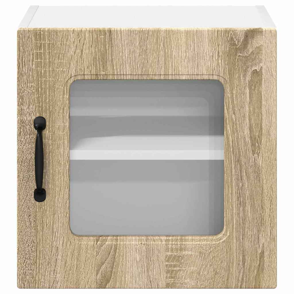 Küchenhängeschrank mit Regal 2 pcs Sonoma-Eiche 40 x 31 x 40 cm