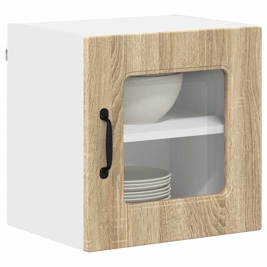 Küchenhängeschrank mit Regal 2 pcs Sonoma-Eiche 40 x 31 x 40 cm