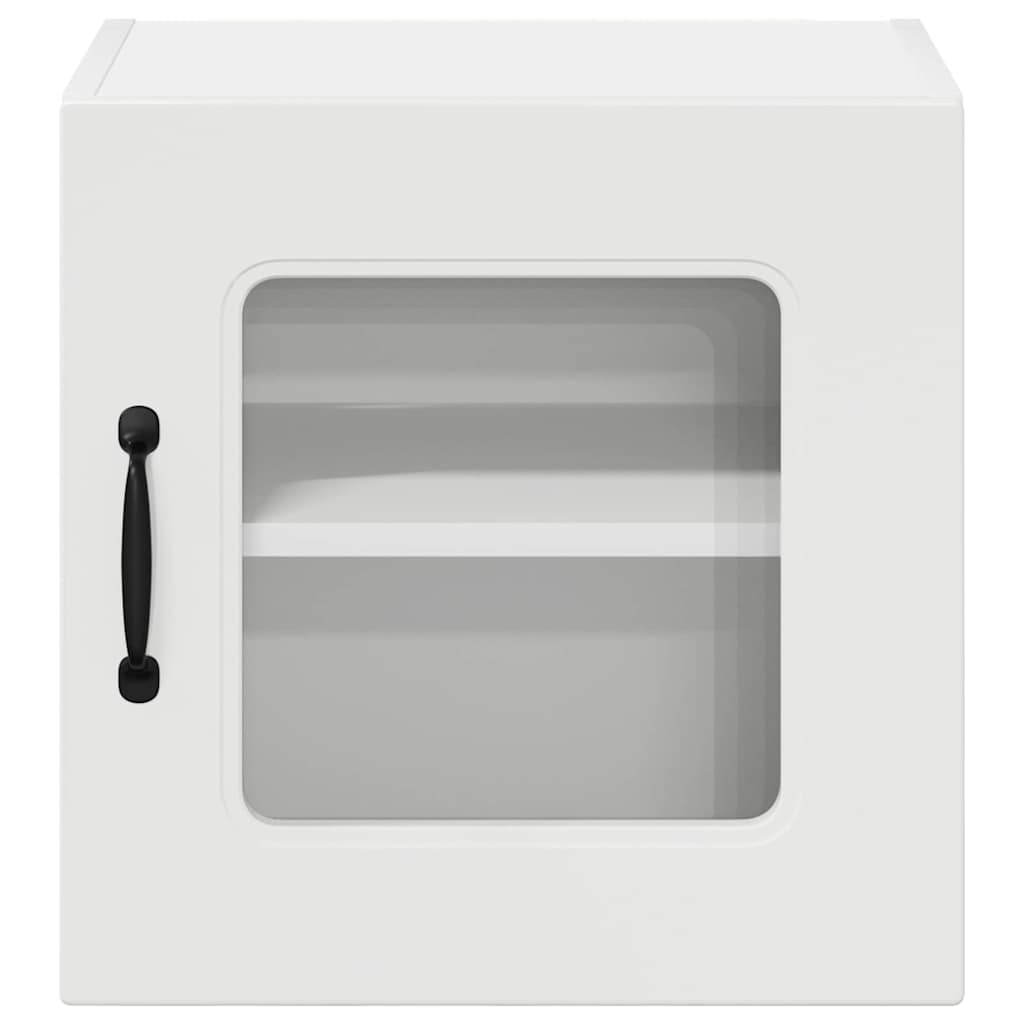 Küchenwandschrank mit Tür 2 pcs Hochglanz Weiß 40 x 31 x 40 cm