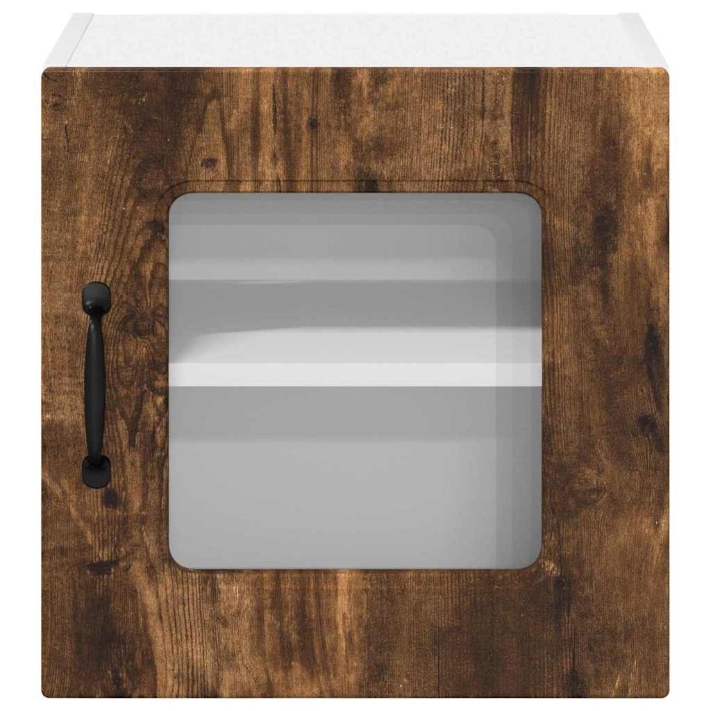 Küchenhängeschrank mit Regal Geräucherte Eiche 40 x 31 x 40 cm