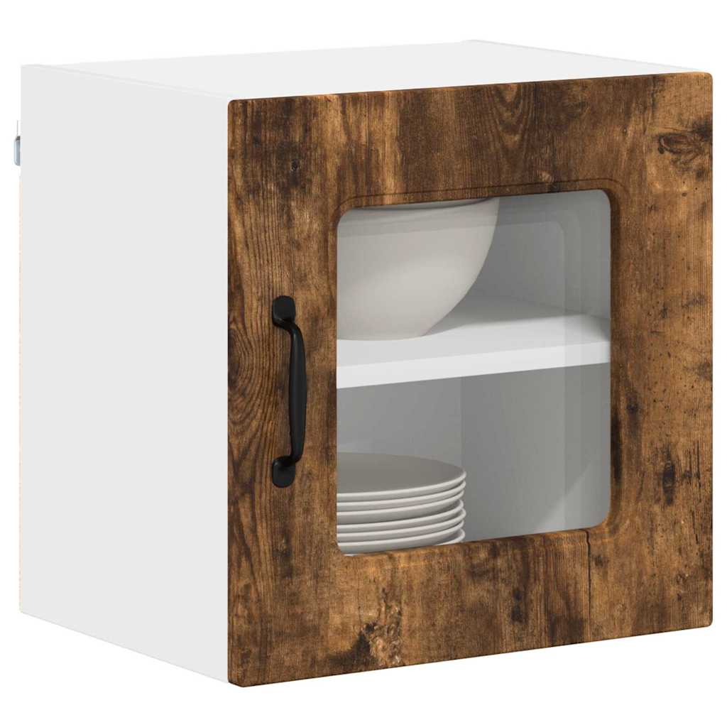 Küchenhängeschrank mit Regal Geräucherte Eiche 40 x 31 x 40 cm