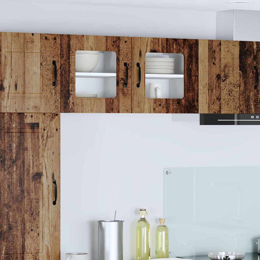 Küchenwandschrank mit Tür Altholz 40 x 31 x 40 cm Holzwerkstoff