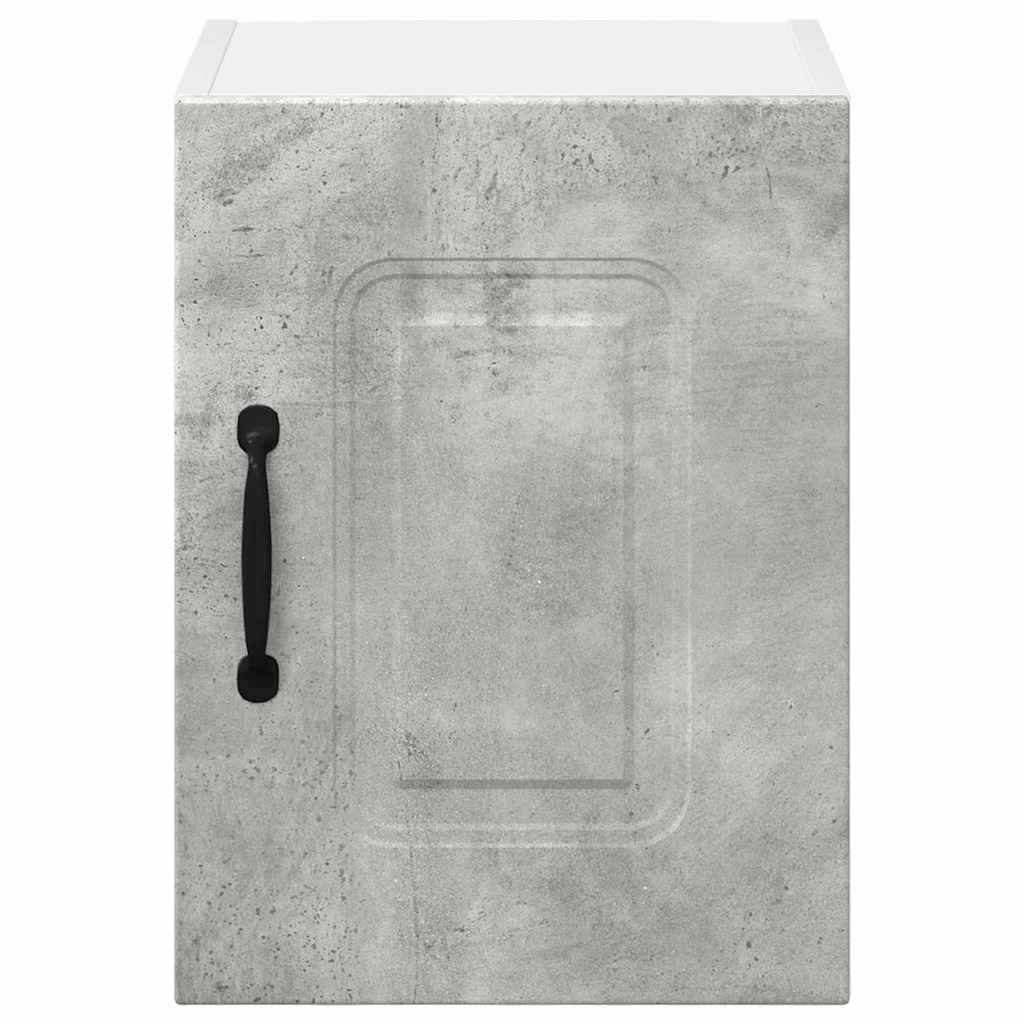 Küchenhängeschrank mit Regal 2 pcs Beton Grau 30 x 31 x 40 cm