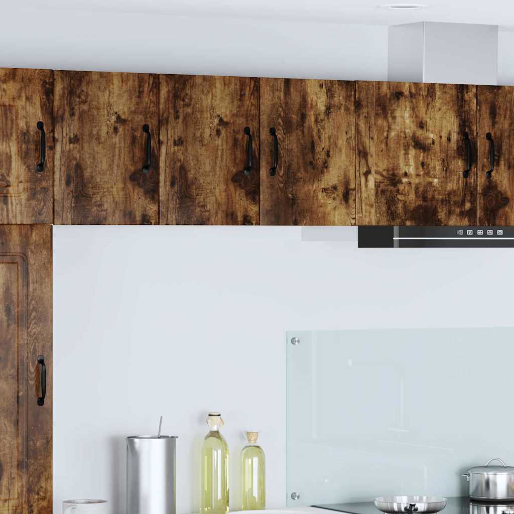 Küchenhängeschrank mit Regal Geräucherte Eiche 30 x 31 x 40 cm