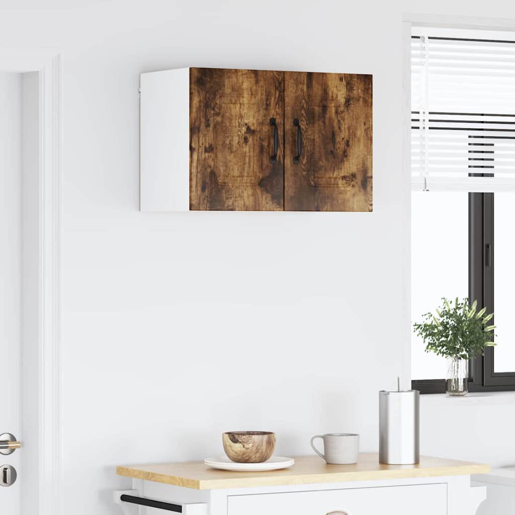 Küchenhängeschrank mit Regal Geräucherte Eiche 30 x 31 x 40 cm