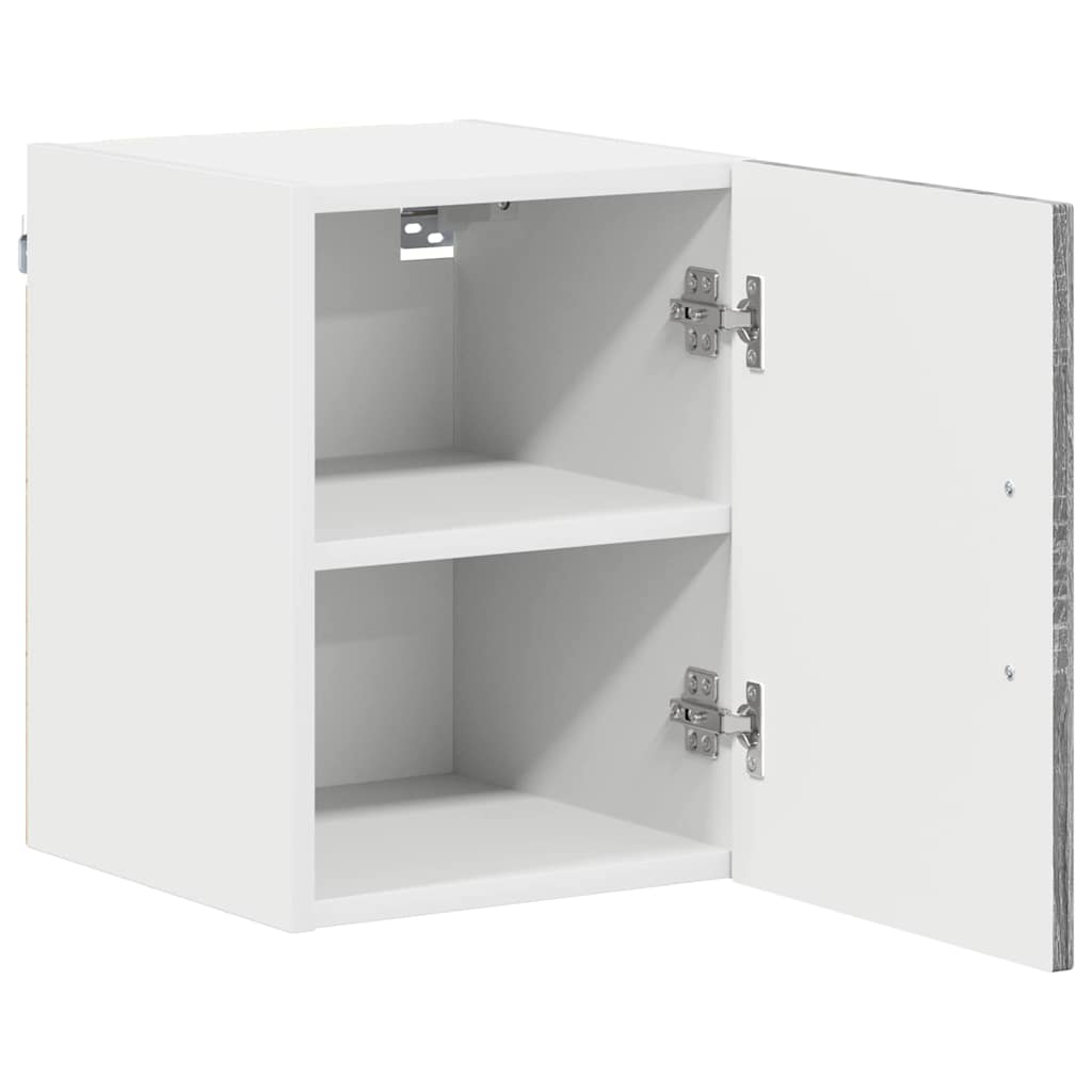 Küchenwandschrank mit Regal 2 pcs Graues Sonoma 30 x 31 x 40 cm
