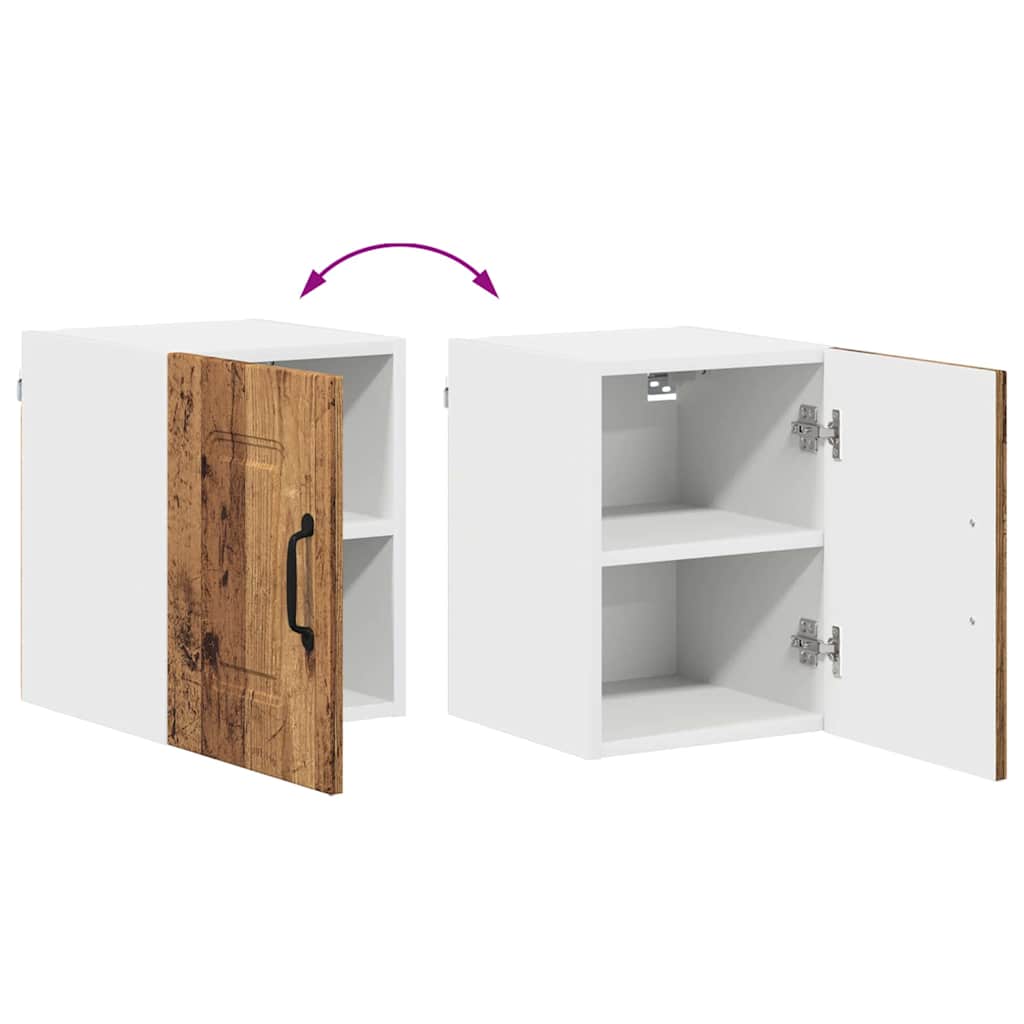 Küchenwandschrank mit Tür Altholz 30 x 31 x 40 cm Holzwerkstoff