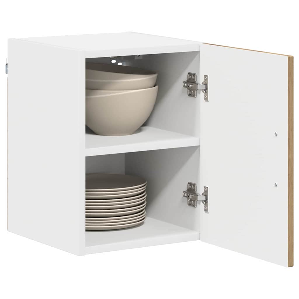 Küchenwandschrank mit Regal 2 pcs Artisan-Eiche 30 x 31 x 40 cm