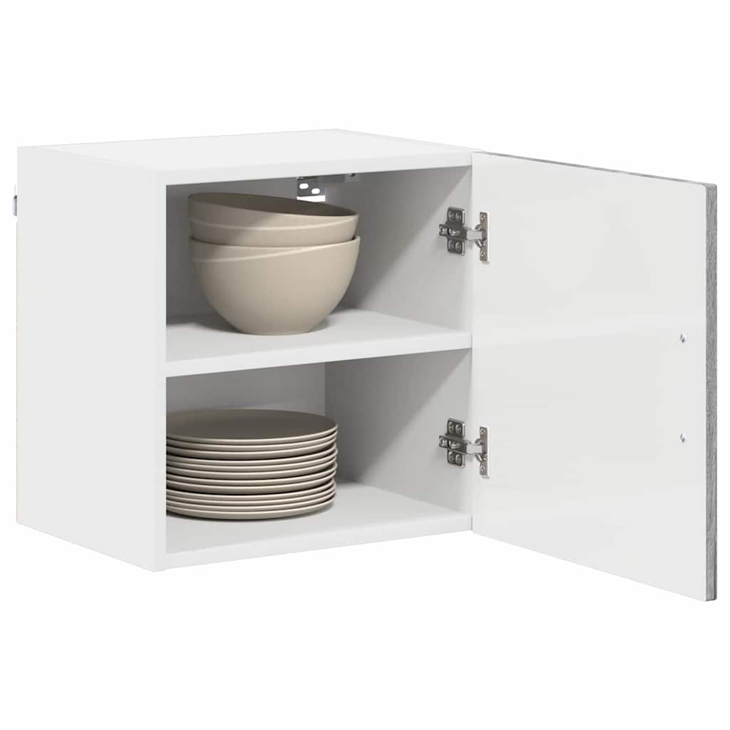 Küchenwandschrank mit Regal 2 pcs Graues Sonoma 40 x 31 x 40 cm