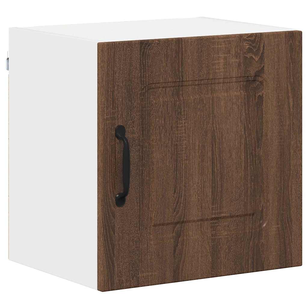 Küchenhängeschrank mit Regal Braun Eichen-Optik 40 x 31 x 40 cm