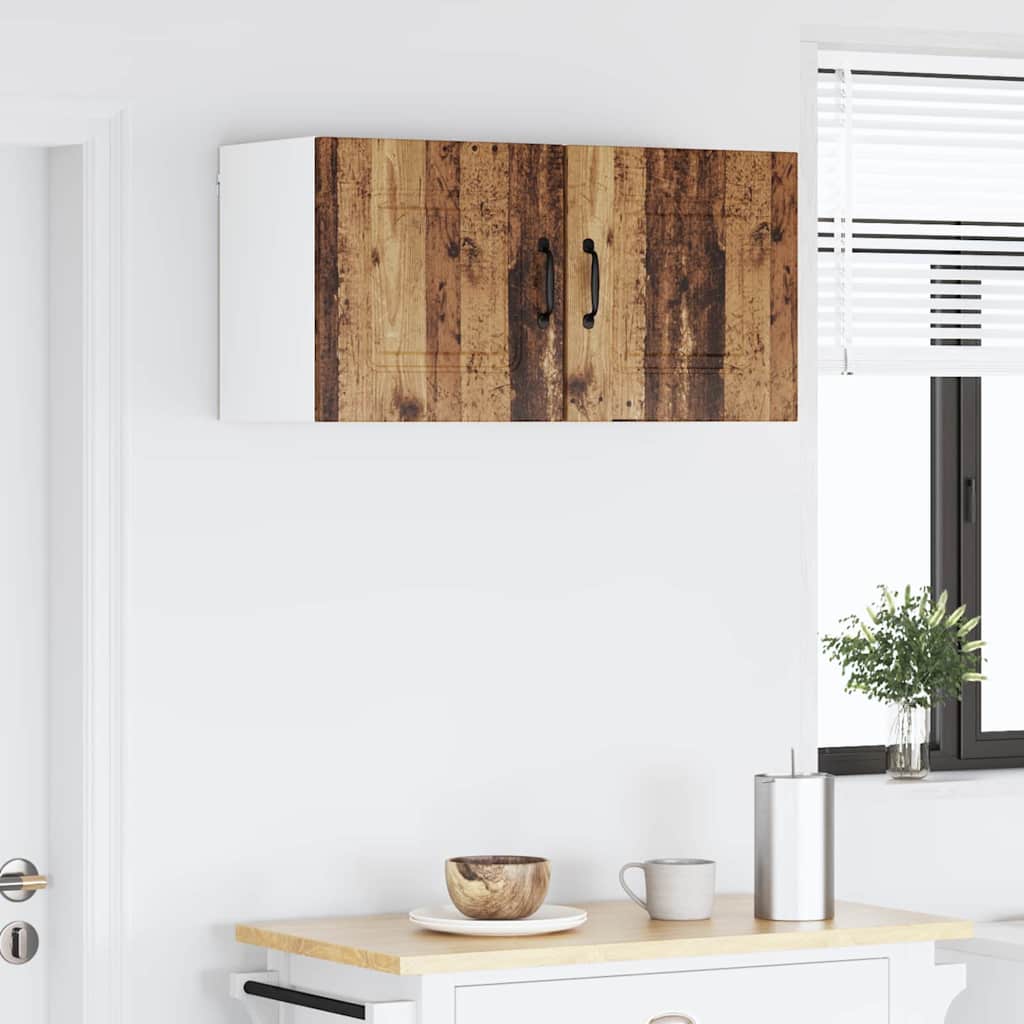 Küchenwandschrank mit Tür Altholz 40 x 31 x 40 cm Holzwerkstoff