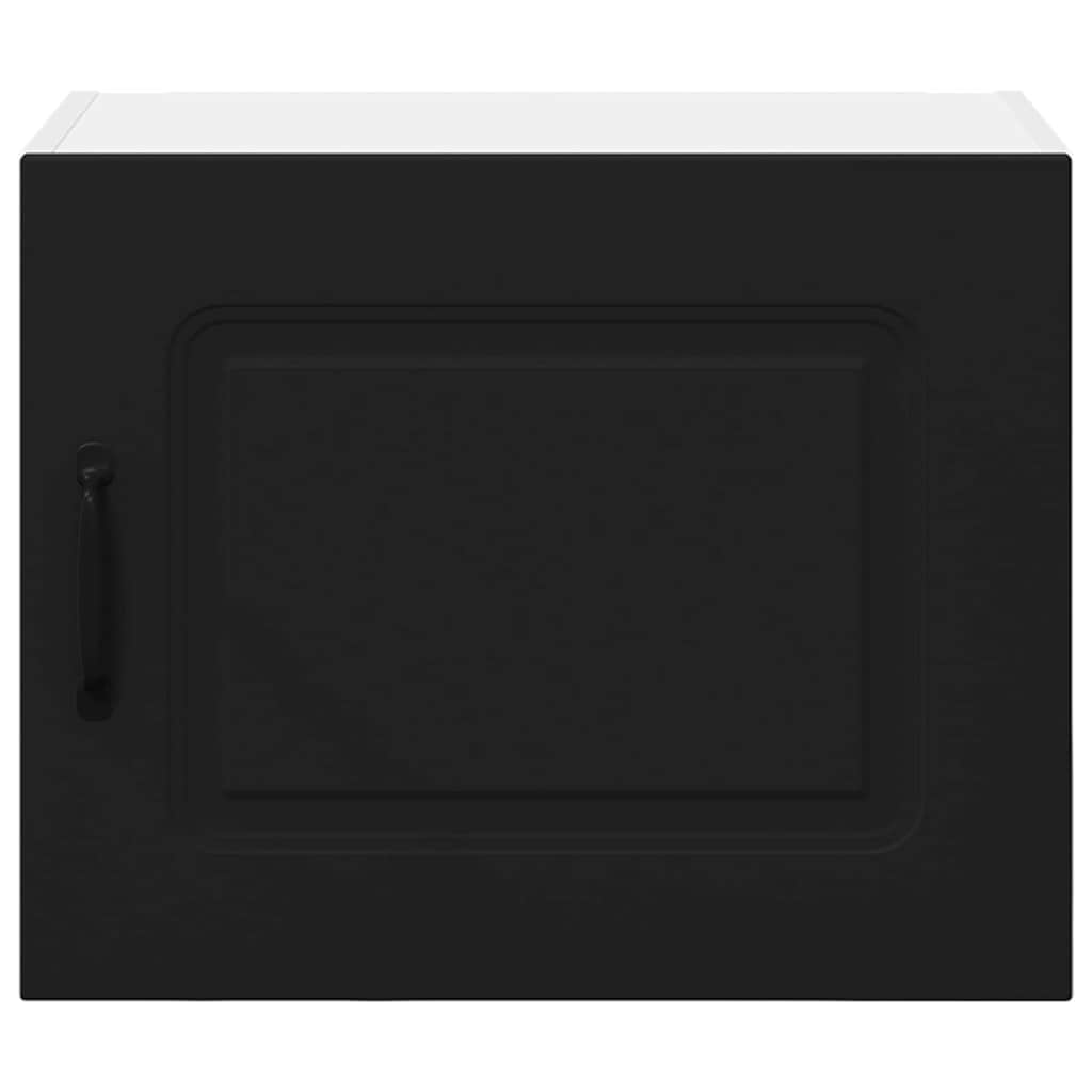 Küchenwandschrank mit Tür Schwarz 50 x 31 x 40 cm Holzwerkstoff