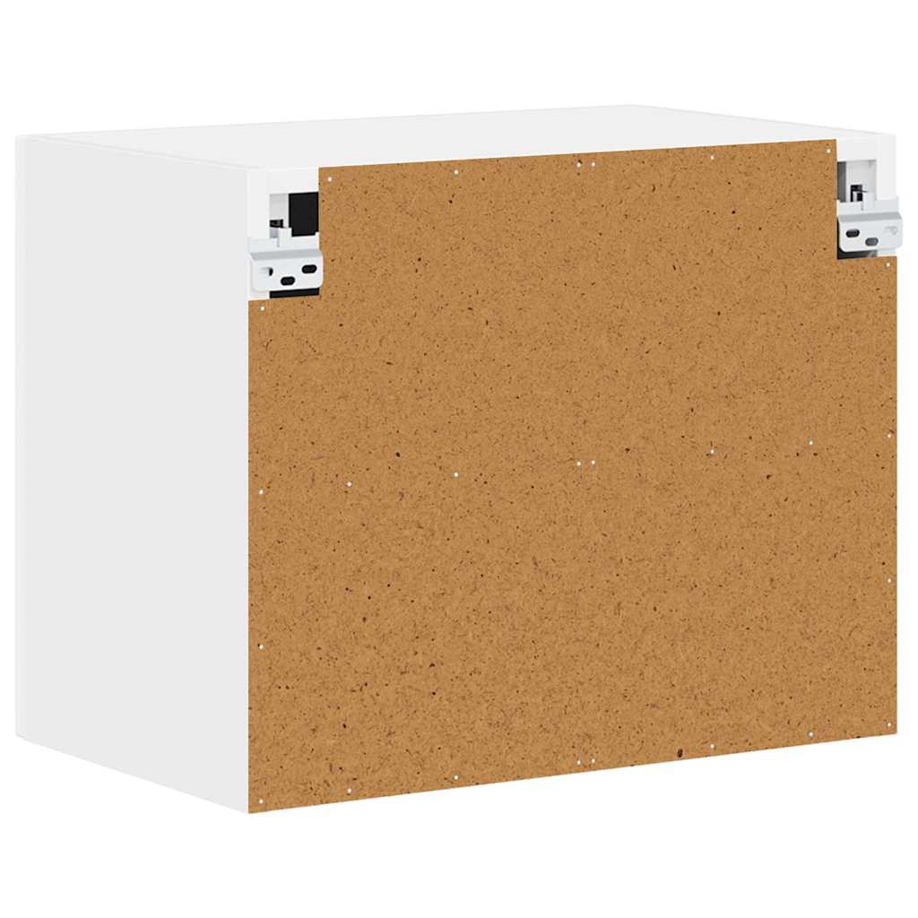 Küchenwandschrank mit Tür 2 pcs Hochglanz Weiß 50 x 31 x 40 cm