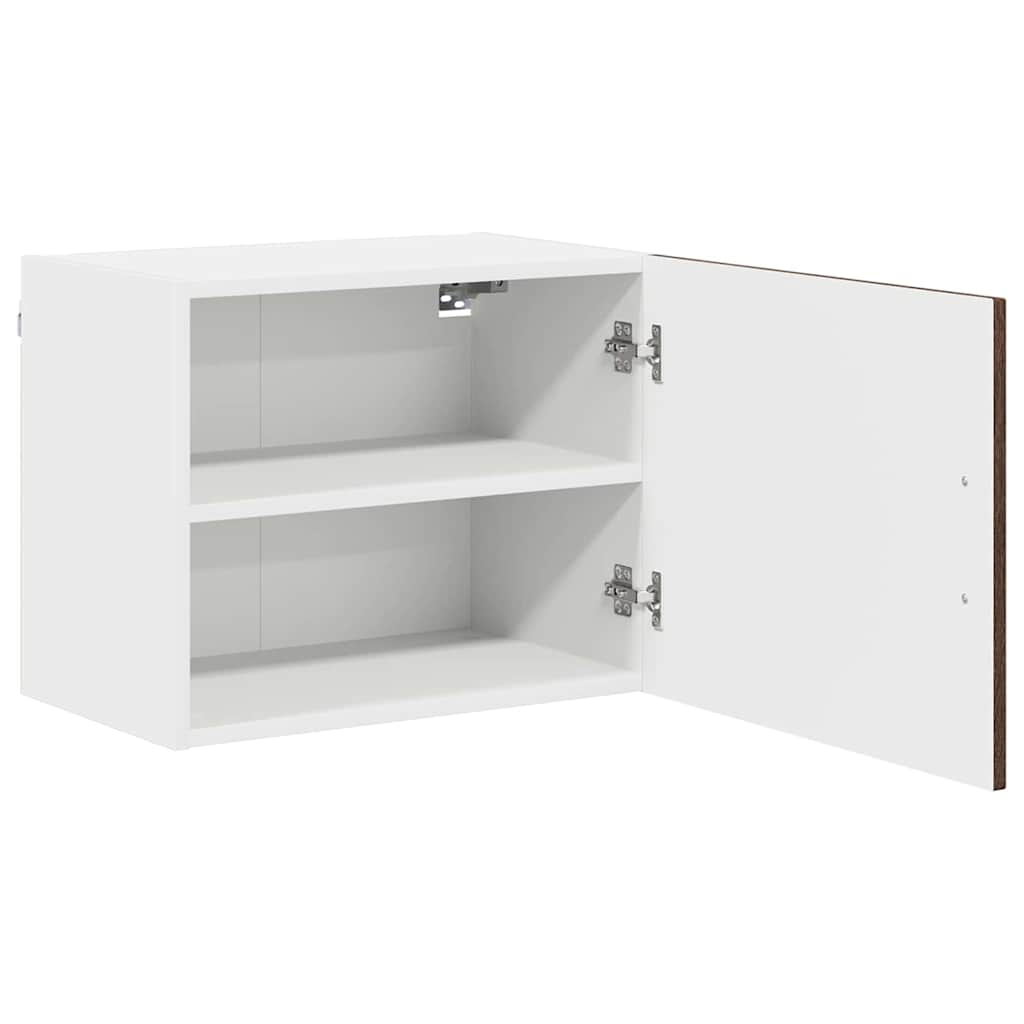 Küchenhängeschrank mit Regal Braun Eichen-Optik 50 x 31 x 40 cm