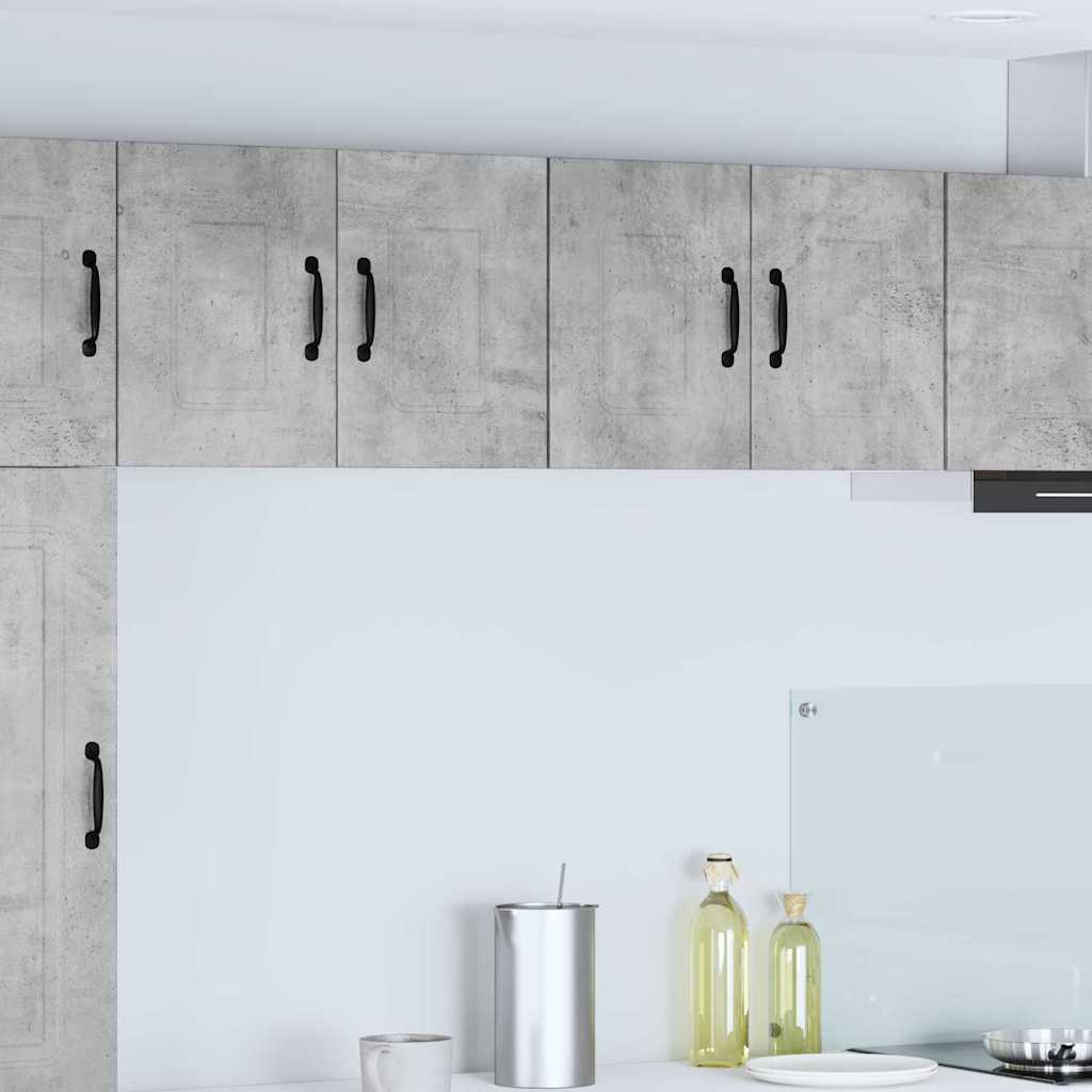 Küchenhängeschrank mit Regal 2 pcs Beton Grau 60 x 31 x 40 cm