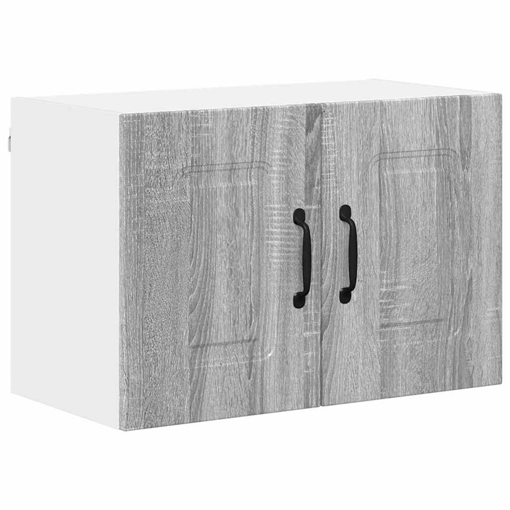 Küchenwandschrank mit Regal 2 pcs Graues Sonoma 60 x 31 x 40 cm