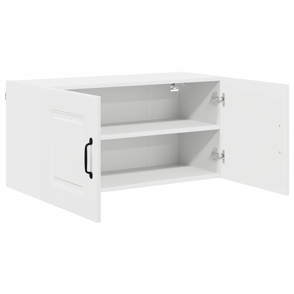 Küchenhängeschrank mit Regal Weiß 80 x 31 x 40 cm Holzwerkstoff