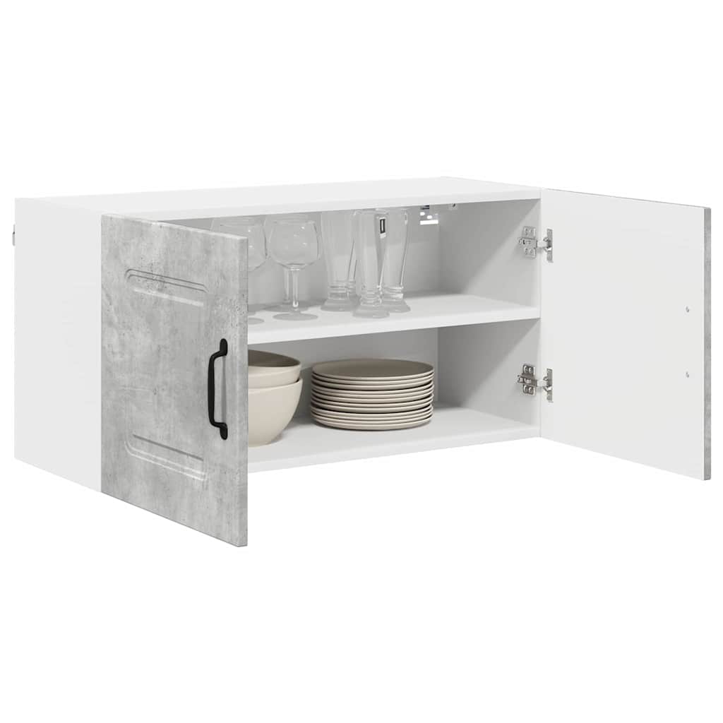 Küchenwandschrank Beton Grau 80 x 31 x 40 cm Holzwerkstoff