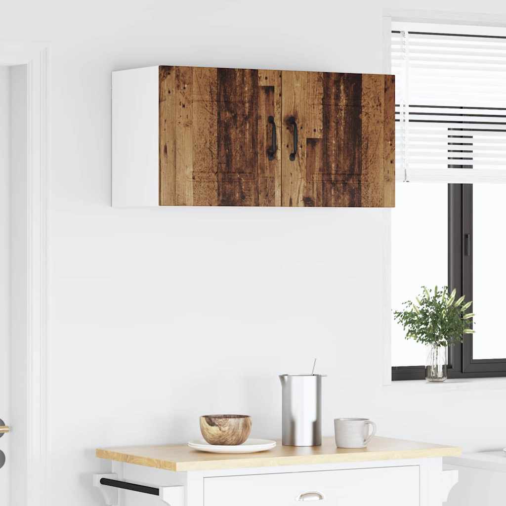 Küchenwandschrank mit Tür Altholz 80 x 31 x 40 cm Holzwerkstoff