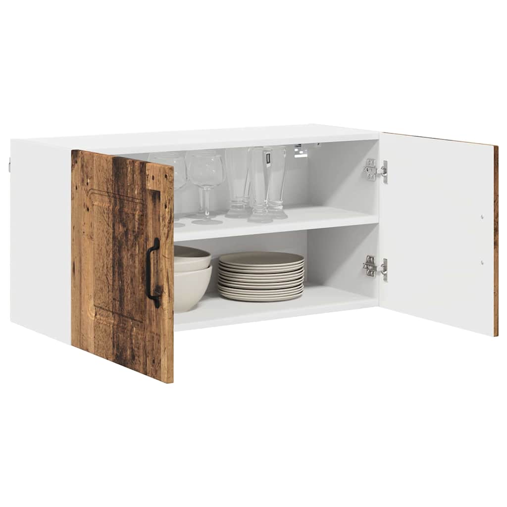 Küchenwandschrank mit Tür Altholz 80 x 31 x 40 cm Holzwerkstoff