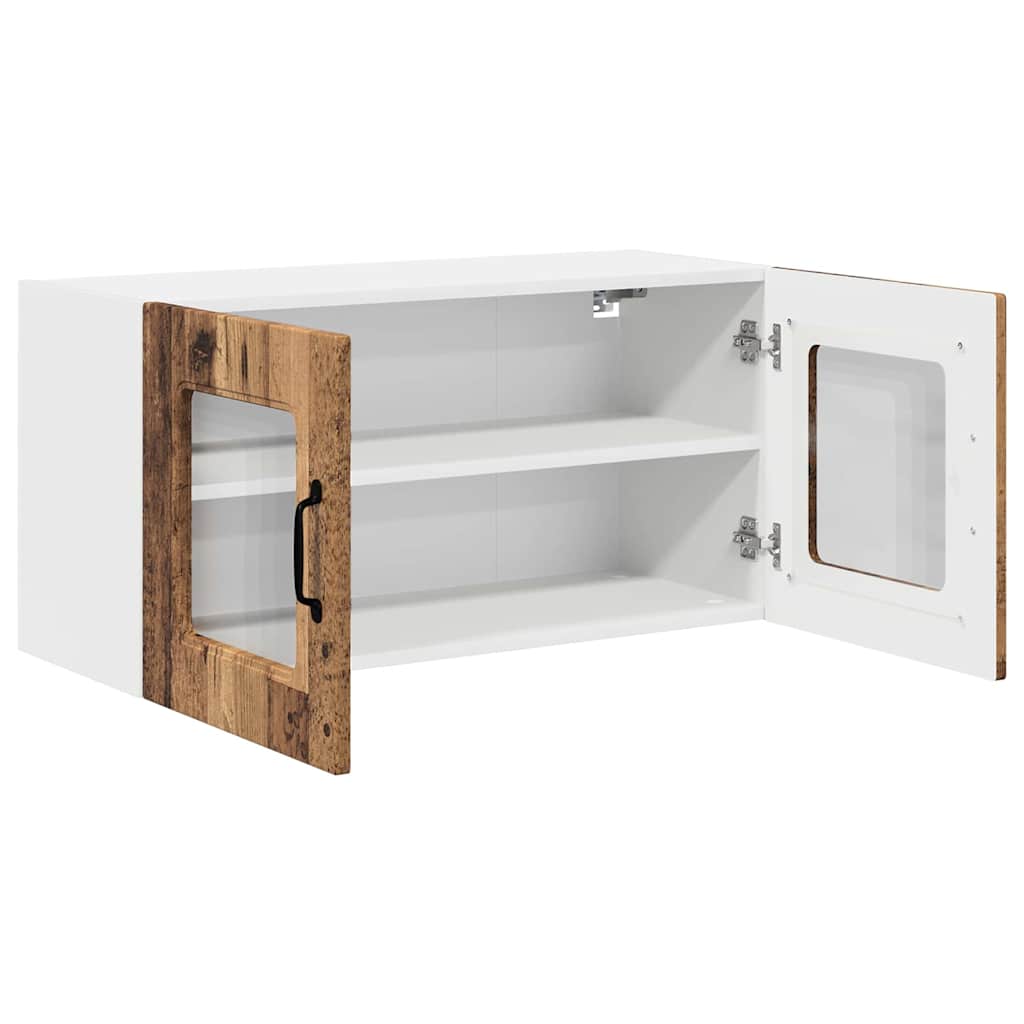 Küchenwandschrank mit Tür Altholz 80 x 31 x 40 cm Holzwerkstoff