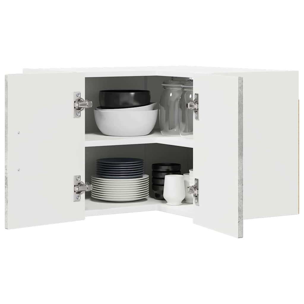 Küchenwandschrank Beton Grau 57 x 57 x 40 cm Holzwerkstoff