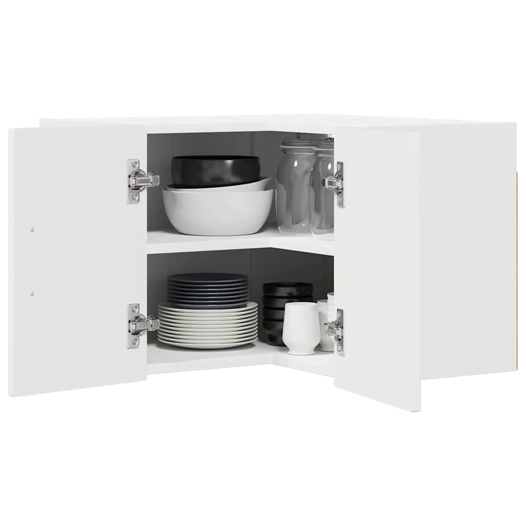 Küchenwandschrank Hochglanz Weiß 57 x 57 x 40 cm Holzwerkstoff