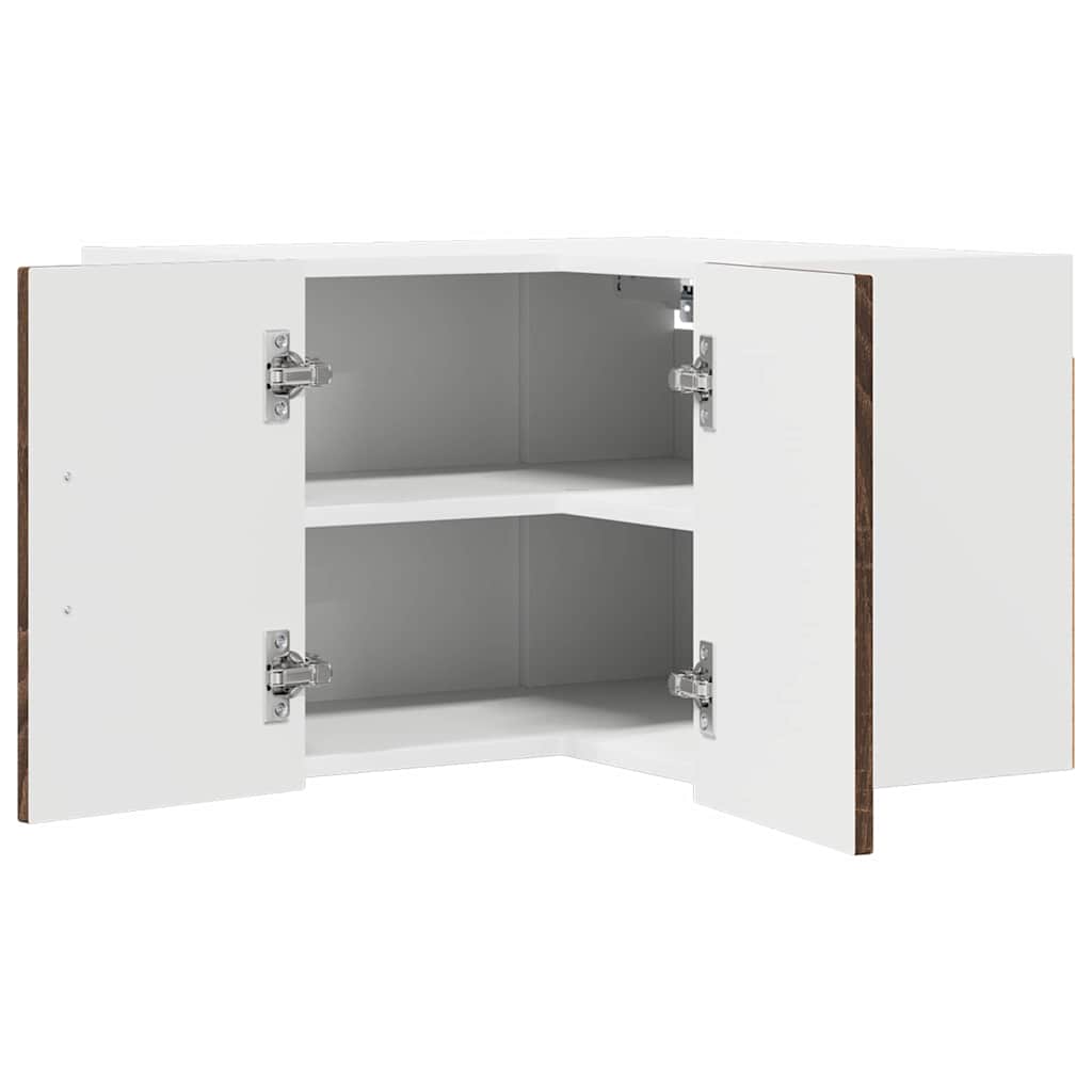 Küchenhängeschrank mit Regal Braun Eichen-Optik 57 x 57 x 40 cm