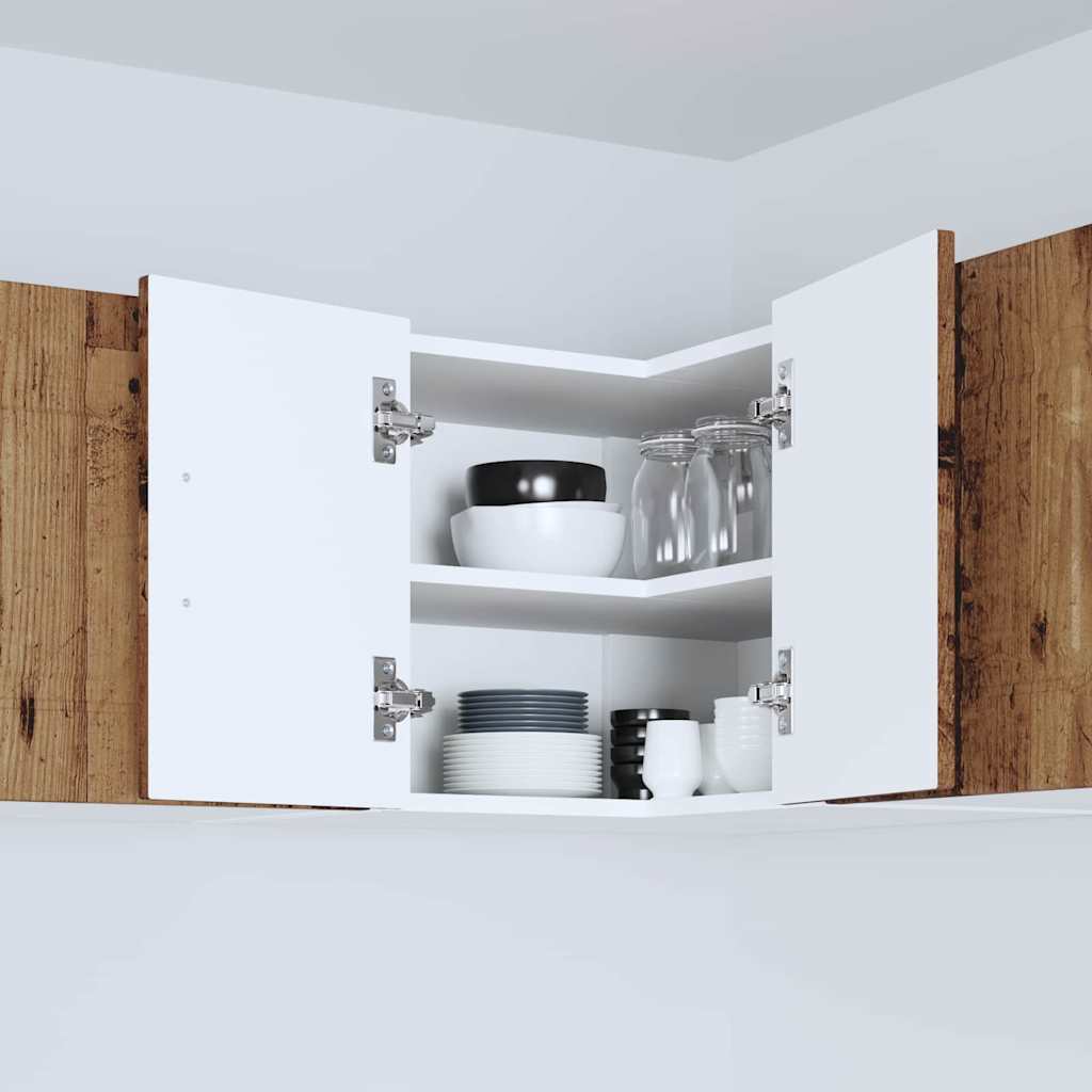 Küchenwandschrank mit Tür Altholz 57 x 57 x 40 cm Holzwerkstoff