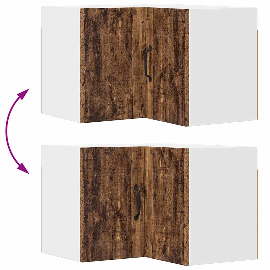 Küchenwandschrank mit Tür Altholz 57 x 57 x 40 cm Holzwerkstoff