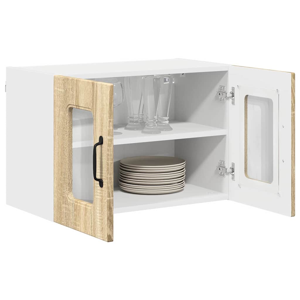 Küchenhängeschrank mit Regal 2 pcs Sonoma-Eiche 60 x 31 x 40 cm