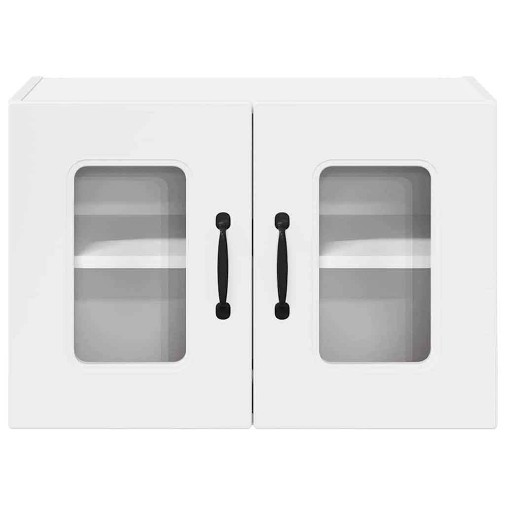 Küchenwandschrank mit Tür 2 pcs Hochglanz Weiß 60 x 31 x 40 cm