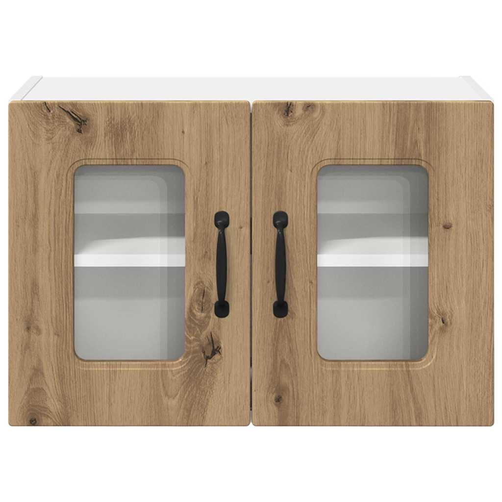Küchenwandschrank mit Regal 2 pcs Artisan-Eiche 60 x 31 x 40 cm