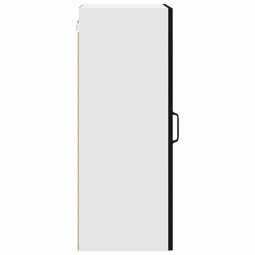 Küchenwandschrank mit Tür Schwarz 40 x 31 x 80 cm Holzwerkstoff