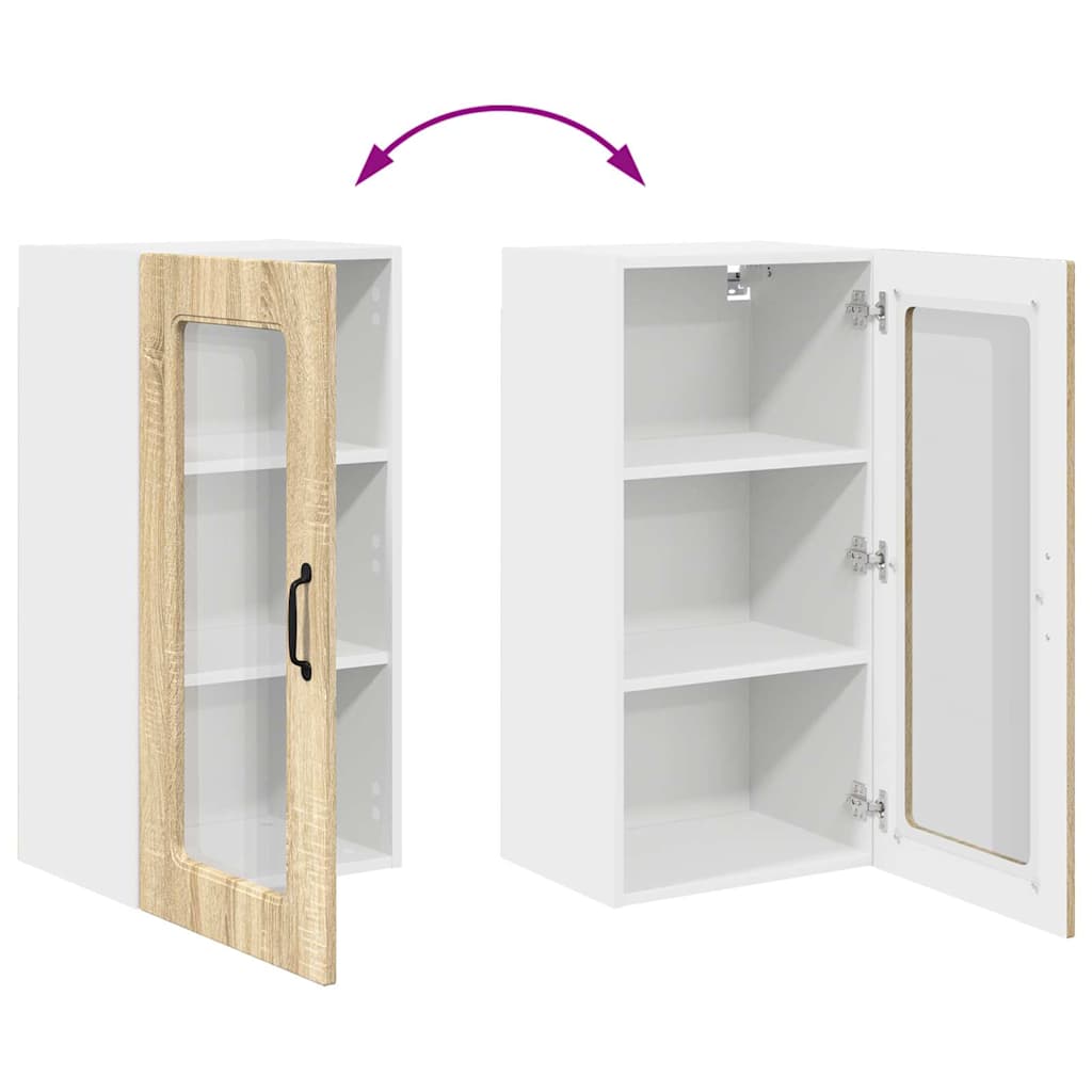 Küchenwandschrank Sonoma-Eiche 40 x 31 x 80 cm Holzwerkstoff